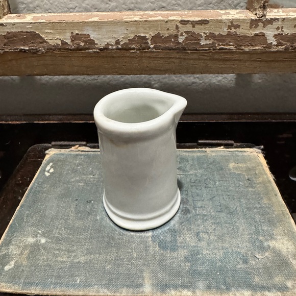 Vintage White Ceramic Creamer - Picture 3 of 6